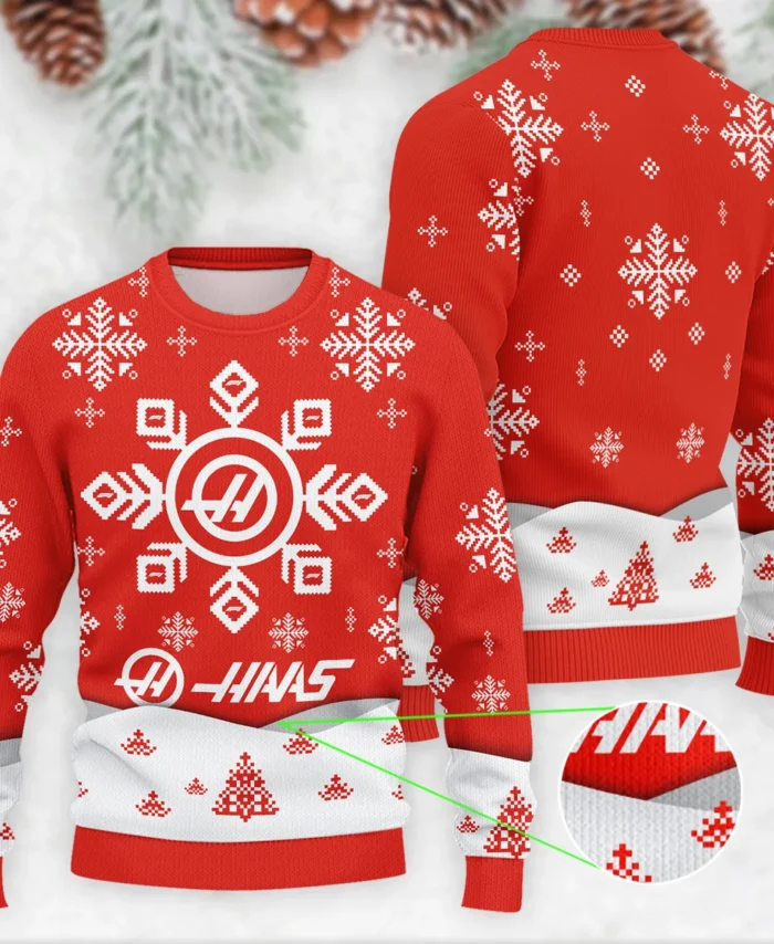 Xmas Pattern Haas Formula 1 - Ugly Sweater BLVAF1220925A26HAAS