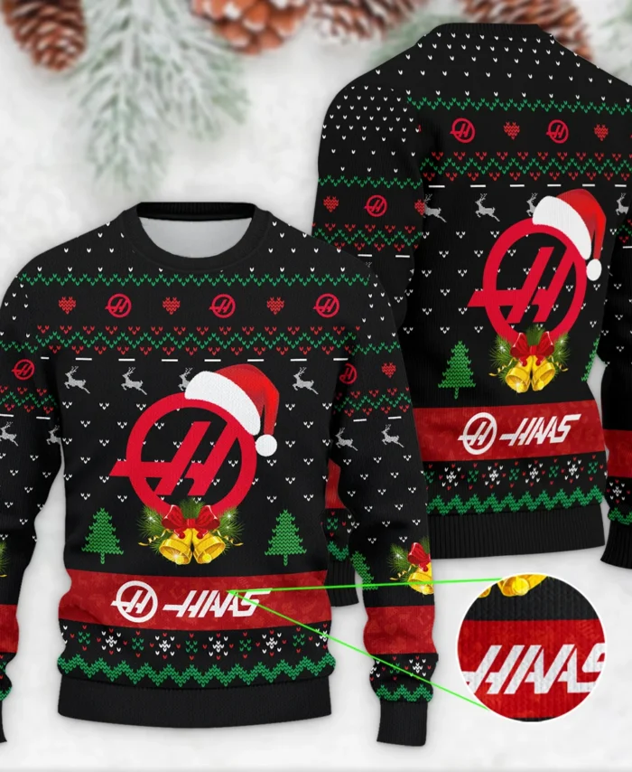 Xmas Pattern Haas Formula 1 - Ugly Sweater BLVAF1220925A29HAAS