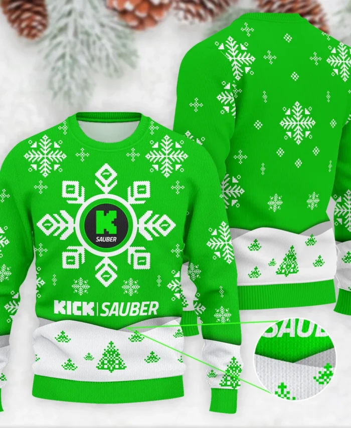 Xmas Pattern Kick Sauber Formula 1 - Ugly Sweater BLVAF1220925A26KS