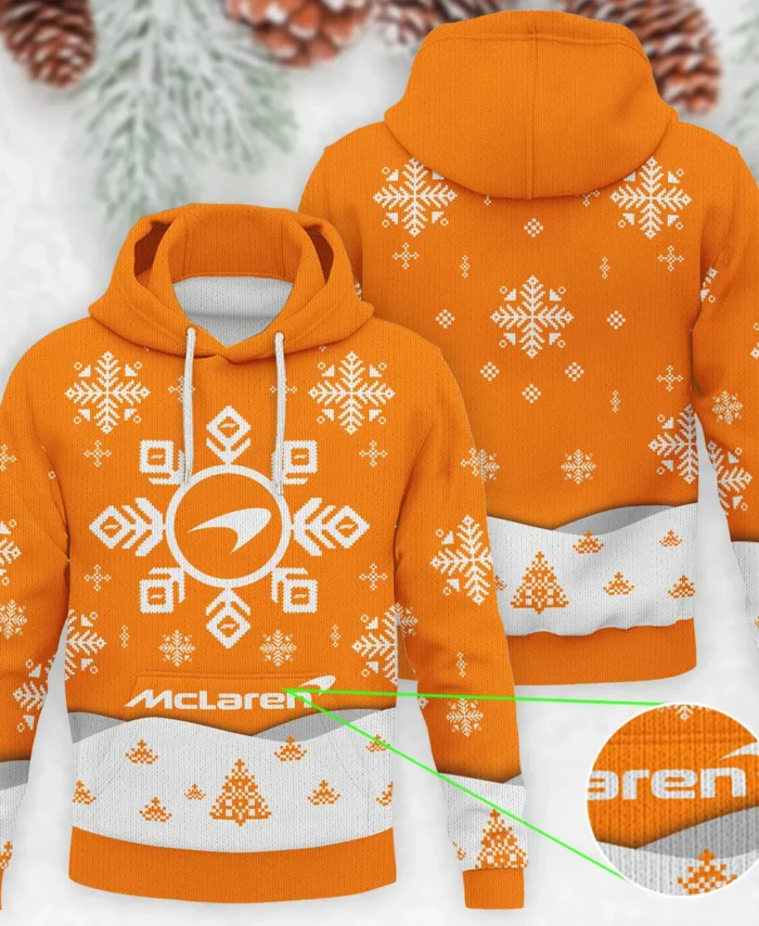 Xmas Pattern McLaren Formula 1 - Knitted Hoodie BLVAF12209250A26MCL