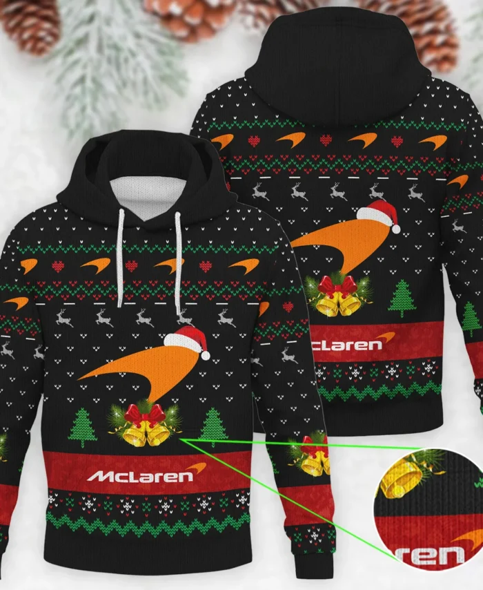 Xmas Pattern McLaren Formula 1 - Knitted Hoodie BLVAF12209250A29MCL