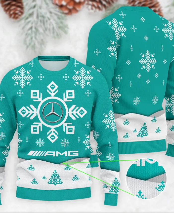 Xmas Pattern Mercedes Formula 1 - Ugly Sweater BLVAF1220925A26MER