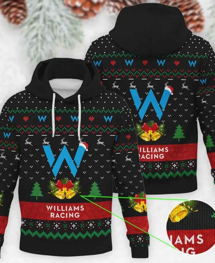Xmas Pattern Williams Formula 1 - Knitted Hoodie BLVAF12209250A29WIL
